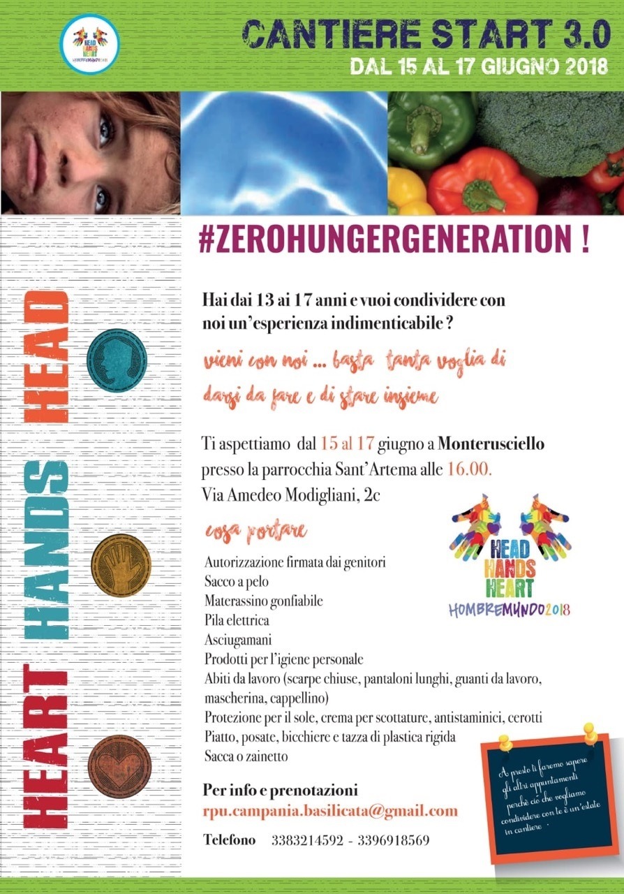 #Zerohungergeneration, Ragazzi per l'unità a Monterusciello (Na)