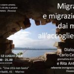 Marino (Roma) - “Migranti e Migrazioni: dai muri all’accoglienza”