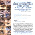 Stop allo scandolo delle bombe italiane nello Yemen: la mozione di Assisi