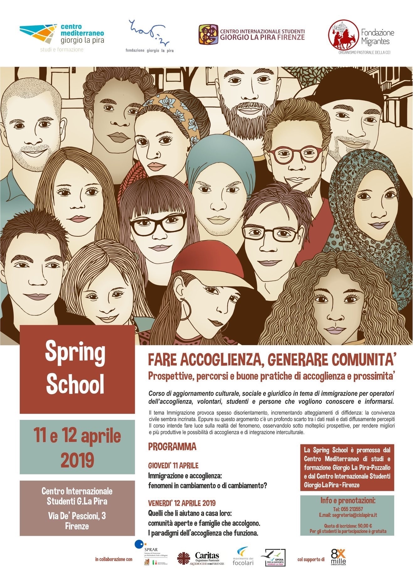 Firenze, Spring School: "Fare accoglienza, generare comunità"