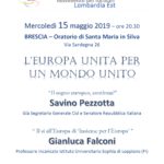 Brescia, "L'Europa unita per un mondo unito"