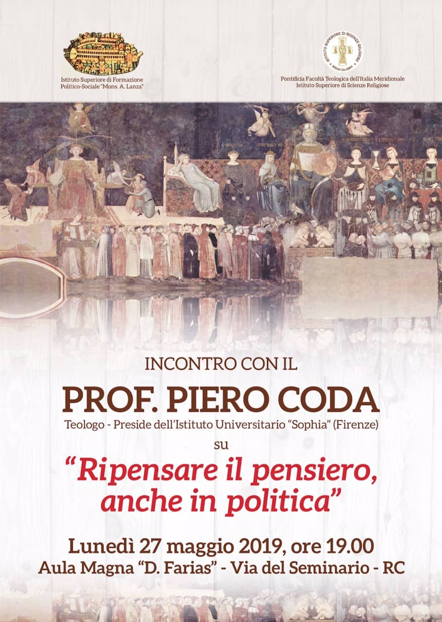 Ripensare il pensiero - Prof. Piero Coda