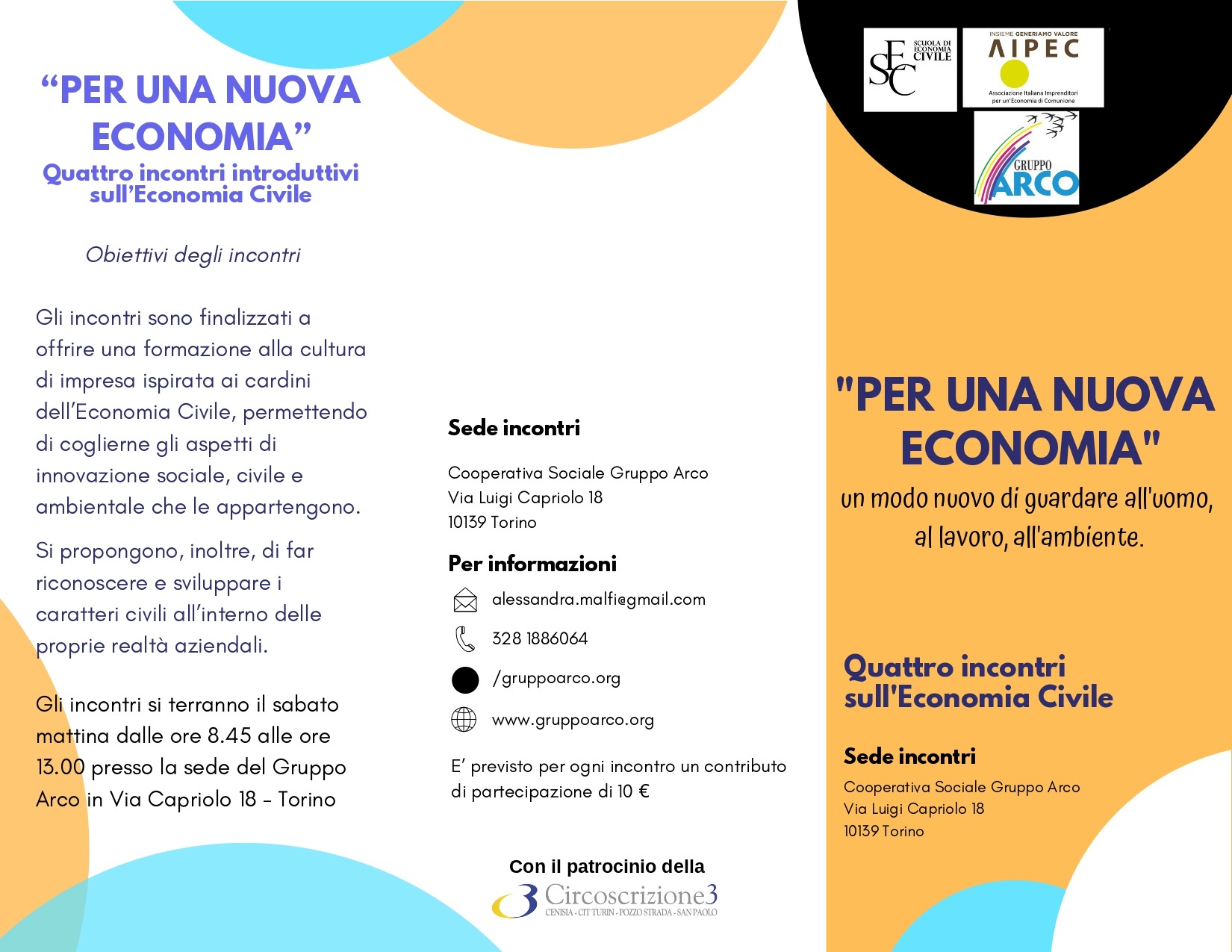 Torino, "Per una nuova economia"