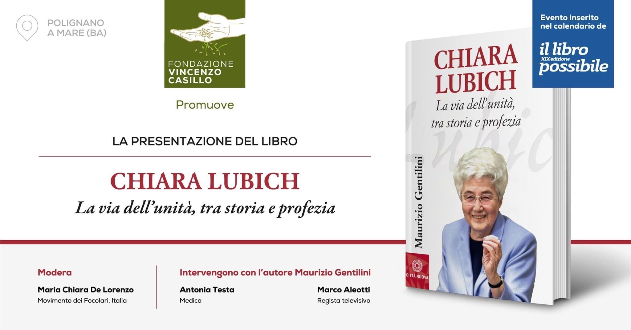 Presentazione del libro: "Chiara Lubich. La via dell'unità tra storia e profezia