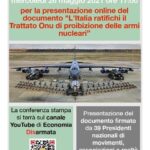 L’Italia ratifichi il Trattato Onu di proibizione della armi nucleari