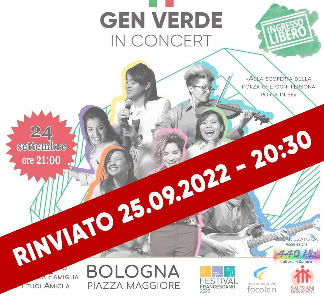 Gen Verde in concert - Bologna 25 settembre