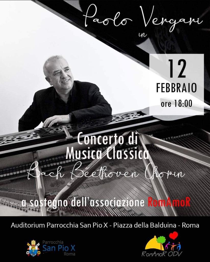 Paolo Vergari. Concerto a Roma il 12 febbraio