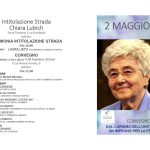 Intitolazione Strada Chiara Lubich. Napoli 2 maggio 2024